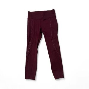 Lululemon Dark Red Cropped Pants